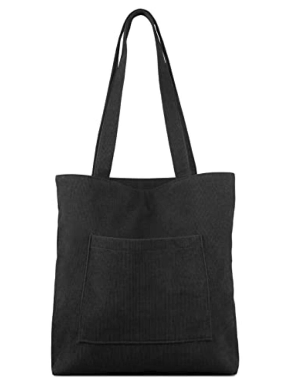 Corduroy Tote Bag Zip Shoulder Hobo Handbag Large Capacity